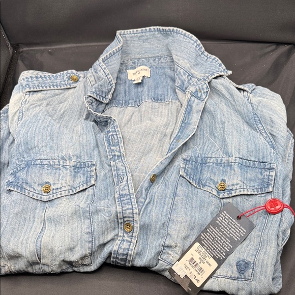 True Religion New Size smallClassic Blue Denim Shirt